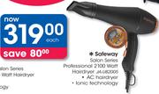 Safeway Salon Series Professional 2100 Watt Hairdryer JA-UB2005-Each