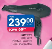 Safeway 2000 Watt Prostyle Hairdryer