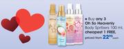 Oh So Heavenly Body Spritzers-100ml Each