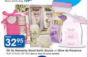 Oh So Heavenly Good Earth,Source Or Olive De Provence Bath & Body Gift Sets-Each