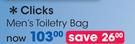 Clicks Men's Toiletry Bag-Each