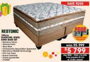 Restonic 183Cm Diamond Jewel King Base Set