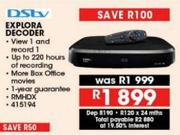 DStv Explora Decoder RHMDX