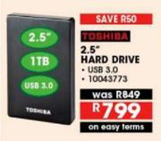 Toshiba 2.5" 1TB Hard Drive