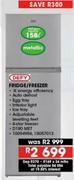 Defy 158L Fridge/Freezer D190MET