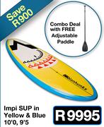 Impi SUP In Yellow & Blue 10.0, 9.5