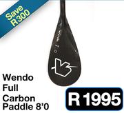 Wendo Full Carbon Paddle 8.0