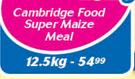 Cambridge Food Super Maize Meal-12.5kg