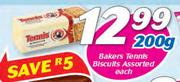 Bakers Tennis Biscuits Assorted-200g Each