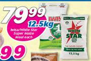 Iwisa /White Star Super Maize Meal-12.5Kg Each