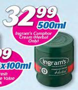Ingram's Camphor Cream Herbal Only-500ml