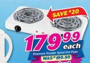 Pineware Double Spiral Hot Plate-Each