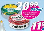 Cobra/Sunbeam Floor Polish Assorted-350ml Each