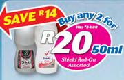 Shield Roll-On Assorted-2 x 50ml