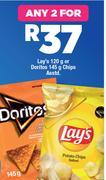 Lay's 120g Or Doritos 145g Chips Assorted-For Any 2