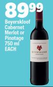 Beyerskloof Cabernet Merlot Or Pinotage-750ml Each
