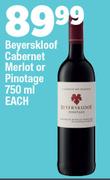 Beyerskloof Cabernet Merlot Or Pinotage-750ml Each