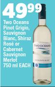 Two Oceans Pinot Grigio, Sauvignon Blanc, Shiraz Rose Or Cabernet Sauvignon Merlot-750ml Each