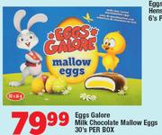 Eggs Galore Milk Chocolate Mallow Eggs-30's Per Box