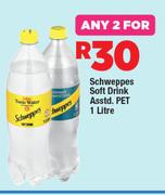 Schweppes Soft Drink Assorted PET-For Any 2 x 1L