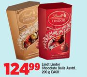 Lindt Lindor Chocolate Balls Assorted-200g Each