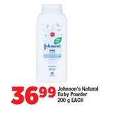 Johnson's Natural Baby Powder-200g Each