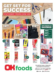 OK Foods Western Cape : Stationary Promo (02 January - 02 February 2025)