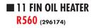 Goldair 11 Fin Oil Heater