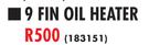 Goldair 9 Fin Oil Heater