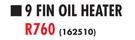 DeLonghi 9 Fin Oil Heater