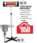 Alva 1500W Electric Patio Heater
