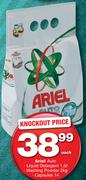 Ariel Auto Liquid Detergent 1.5L, Washing Powder 2Kg Or Capsules 14-Each
