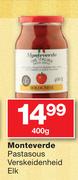Monteverde Pastasous Verskeidenheid-400g