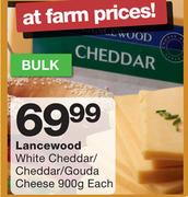 Lancewood White Cheddar/Cheddar/Gouda Cheese-900g Each