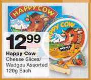 Happy Cow Cheese Slices/Wedges Assorted-120g Each