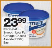 Parmalat Smooth Low Fat Cottage Cheese Assorted-250g Each