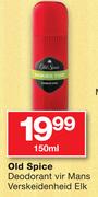 Old Spice Deodorant vir Mans Verskeidenheid-150ml