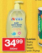 Lovies Baby Bath Wash with Pump-500ml