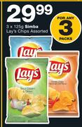 Simba Lay's Chips Assorted-3 x 125g