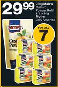 Moir's Custard Powder Refill-250g & Moir's Jelly Assorted-6 x 80g