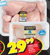 Farmbest Fresh 5-Piece/10-Piece Chicken Braaipack-Per Kg Each