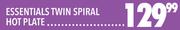 Essentials Twin Spiral Hot Plate