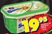 Sunshine D Lite Medium Fat Spread-1kg Tub