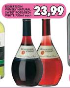 Robertson Winery Natural/Swwt Rose/Red/White-750ml Each