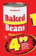 Ritebrand Baked Beans In Tomato Sauce-410gm