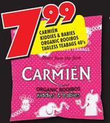 Carmien Kiddies & Babies Organic Rooibos Tagless Teabags 40's
