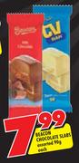 Beacon Chocolate Slabs Assorted-90g Each
