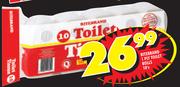 Ritebrand 1 Ply Toilet Rolls-10's