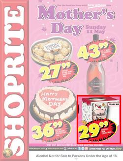 Shoprite Western Cape : Mother's Day ( 28 Apr - 11 May 2014 ), page 1