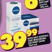 Nivea Daily Essentials Light Moisturising Day/Night Cream-50Ml Each